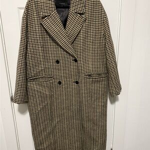 Zara Houndstooth Coat